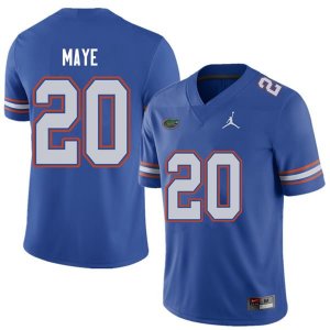 Men's Florida Gators #20 Marcus Maye NCAA Jordan Brand Royal Authentic Stitched College Football Jersey CJC2062NN